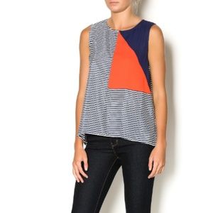 NORDSTROM THML COLOR BLOCK TOP